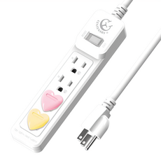 CENTENARY 成電牌 1切4座15A延長線 超值型 3P, 2.7m, 白色, 1條