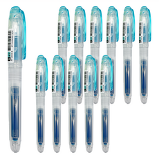 PENROTE 筆樂 1304螢光筆,12支,藍色