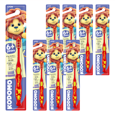 KODOMO 兒童牙刷套裝 6歲以上兒童適用, 顏色隨機, 8支, 1組