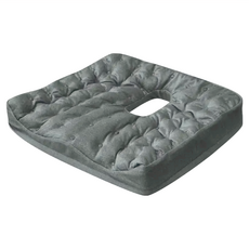 AngelAid 天使愛 宏達益 石墨烯凝膠粒子 有洞坐墊 健康機能坐墊, 灰色