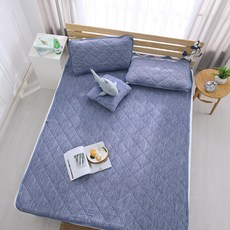 Hong Yew Bedding 鴻宇寢飾 接觸涼感-5度C 瞬涼可洗抗菌涼感保潔墊, 藍色, 涼感墊