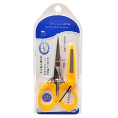 KRONEN 伸縮帶釣魚剪刀, ABS樹脂 420不鏽鋼材質, 全長115mm 刀長35mm, 防滑鉗齒釣魚剪刀, M1116, 1支