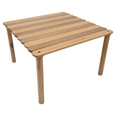 OUTDOOR LIVING 野趣國際 木工榫接式方桌 紅橡木/白蠟木, 520 x 520 x 320mm, 雙色