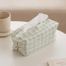 沐慕家居 泡泡格衛生紙套 聚酯纖維 1個, 22 x 11 x 10cm, 酪梨綠