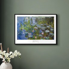 菠蘿選畫所 莫內 睡蓮I AVAR4618B, 黑色