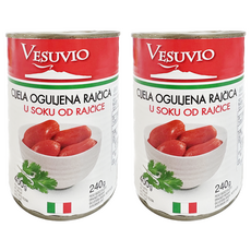 VESUVIO 義大利整粒番茄 Whole Peeled Tomatoes in Tomato Juice, 2罐, 400g