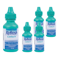 abbvie 艾伯維 隱形眼鏡潤濕液, 15ml, 5瓶