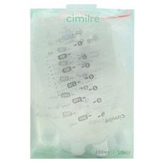 cimilre 馨乃樂 多功能拋棄式奶瓶 儲乳袋 Set 20, 200ml 易攜帶 預先滅菌 隨拆即用, 1盒, Transparent