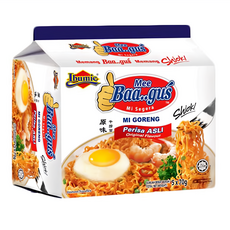 Ibumie 益福 Baagus 乾撈麵經濟包 原味 70g, 5包