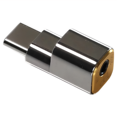 ddHiFi 解碼音效轉接頭 USB TypeC公-2.5mm母, 銀色, 1個