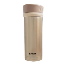AWANA 快開式保溫杯 MK-320 含蓋高19cm + 口徑5cm + 底直徑6.4cm 290g, 香檳金, 320ml, 1個