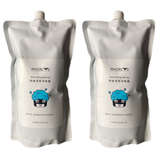 PHORCYS 馥絲 歐咖去油洗髮露洗油頭補充包 大容量, 1L, 2包