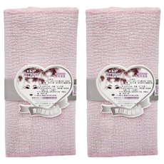 KEYTOSS 詰朵斯 玫瑰泡泡 厚織雙層手拉沐浴巾 SK7023, 2條, 1入