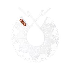 Roaze 柔仕 典雅系列 日系圍兜 刺繡 24 x 24cm 3個月以上, 白色, 1件, 1件