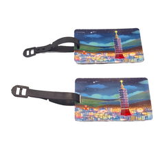 JB Design 行李吊牌 Set 2 160 台北夜晚-二入 80g PVC 塑膠, 6.6 x 10cm