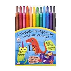 地球化學 旋轉蠟筆, 12色, 1盒