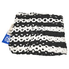 Summer love 夏之戀 大女外搭上衣 黑白條紋, 2L, 黑色 + 白色