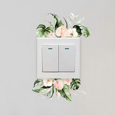 WE CHAMP 開關貼3個組 WTB-056, 龜背芋