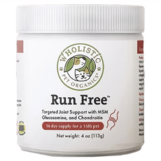 WHOLISTIC 護你姿 Run Free 天然有機寵物保健品，維護骨骼/關節，含MSM葡萄糖胺軟骨素，113g, Joints, 1罐
