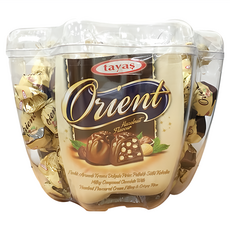 tayas 榛果風味巧克力 蘋果造型, 850g, 1桶