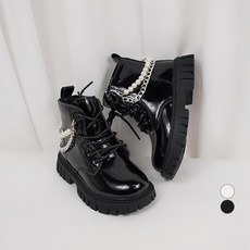 貝部丸 女童珍珠馬丁靴 0261