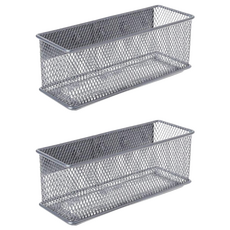 妃妃嚴選 磁吸收納盒, 銀色, 2個