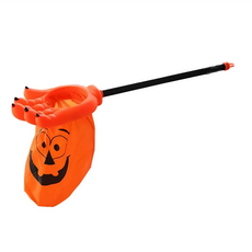 摩達客 COSPLAY派對變裝 鬼爪手掌糖果袋 萬聖節派對 (橘色南瓜-兒童尺寸) 不給糖就搗蛋trick or treat, 單一尺寸, 1個