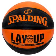 SPALDING 斯伯丁 LAY UP 橡膠籃球 耐用封面, SPA84548, 1顆