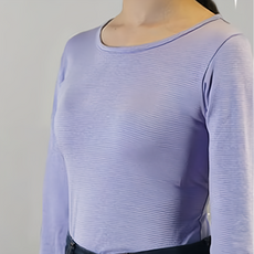 Meet Warm 單向導濕保暖發熱衣 女圓領 2件 Set, L, 淺紫色