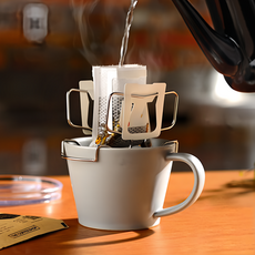 日本 AUX 可調式耳掛咖啡專用架 304不鏽鋼, 1盒, 銀色 (stainless)