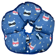 Mon bebe 夢貝貝 太陽花舒適防水頭套, XL, 動物藍, 1個