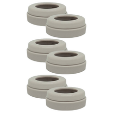 MOTHER-K 奶瓶水杯共用奶嘴環(棕), 適用於貝親/小獅王/UPIS/CHICCO的寬口奶嘴頭, 不含BPA, 耐溫100°C/-10°C, PP材質, 棕色, 3組