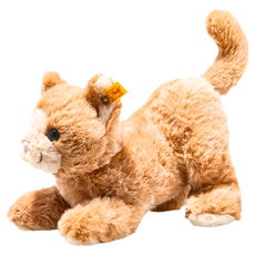 Steiff 德國金耳釦泰迪熊 黃標玩偶, 26cm, Soft Cuddly Friends Cassie cat reddish blond, 1個