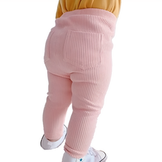 愛北鼻 兒童豎條百搭PP褲, 95%棉質, 120碼, 粉色