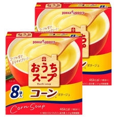 pokka sapporo 玉米濃湯 8包Set 在家輕鬆做出玉米濃湯 烹調簡單 湯品快速上桌 濃郁香醇 口感絕佳, 96g, 8包, 2盒