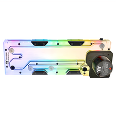 thermaltake 曜越 Pacific 水冷水道板水箱幫浦組 DP100-D5 Plus 一體式水冷散熱套件, 1組