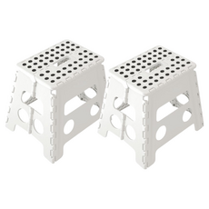 KAZT 多功能便攜摺疊椅 M (37*30*33 公分) 白色 2個