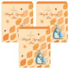 PETER RABBIT 比得兔 楓葉派 口感輕盈多層次 薄脆爽口千層酥皮點心 楓糖口味 葉子造型, 145g, 3盒