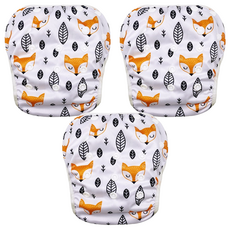 我家寶貝 嬰幼童調節式內褲型泳褲, 防滲漏 舒適親膚 春夏季適用, 0~3歲, 3件