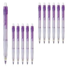 PILOT 百樂 透明自動鉛筆 H-185N-V-2BTW 紫色 12支裝, 0.5mm, 1盒