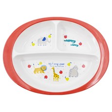 Skater 三格美耐皿餐盤, 750ml, HI! MY ZOO, 1個