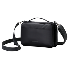 Innostyle FlexiCarry系列 時尚科技收納側背包 黑色, 15格+4拉鍊夾層, 背帶可調約66~128cm, 藍色, 25 x 17 x 5cm