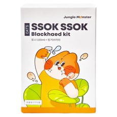 韓國叢林怪獸 貓咪粉刺調理液套組, 含化妝棉 100ml, 1組