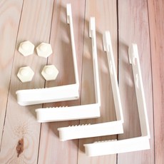 免重覆拆裝懶人床單固定扣 4個, 白色