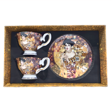 Royal Duke 克林姆油畫系列 骨瓷咖啡對杯組 200ml, 艾蒂兒畫像, 1組