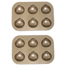 Bestom 6格栗子造型烤模, 2個