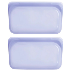 Stasher 長形矽膠密封袋，安全無毒，耐熱, 17.7 x 12.8 x 19.1cm, 2個, 1入