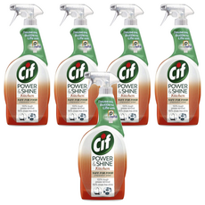Cif 潔而亮 廚房用清潔劑，有效去除頑固油脂，保持清潔閃亮, 700ml, 5瓶