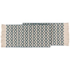 Now Designs 長型桌飾襯布, 藍菱格, 183 x 33cm, 1條