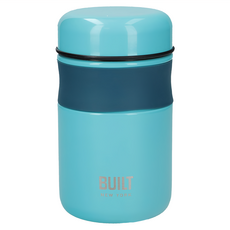 BUILT食品保溫瓶 復古藍 9x15.5cm, 490ml, 1個